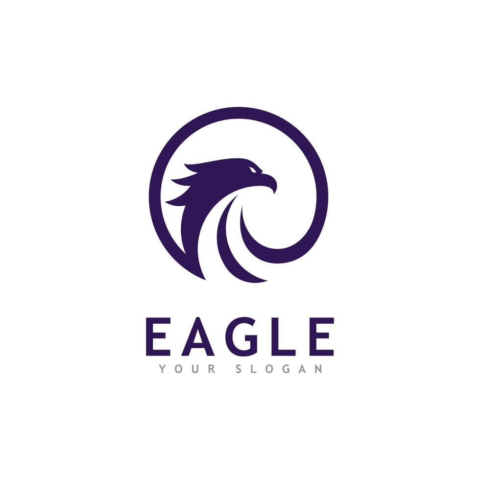 eagle logotyp vektor, kreativ eagle ikon mall illustration vektor