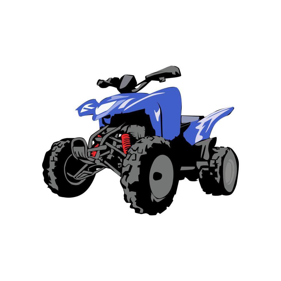 Illustrationsvektorgrafik des ATV-Motordesigns vektor