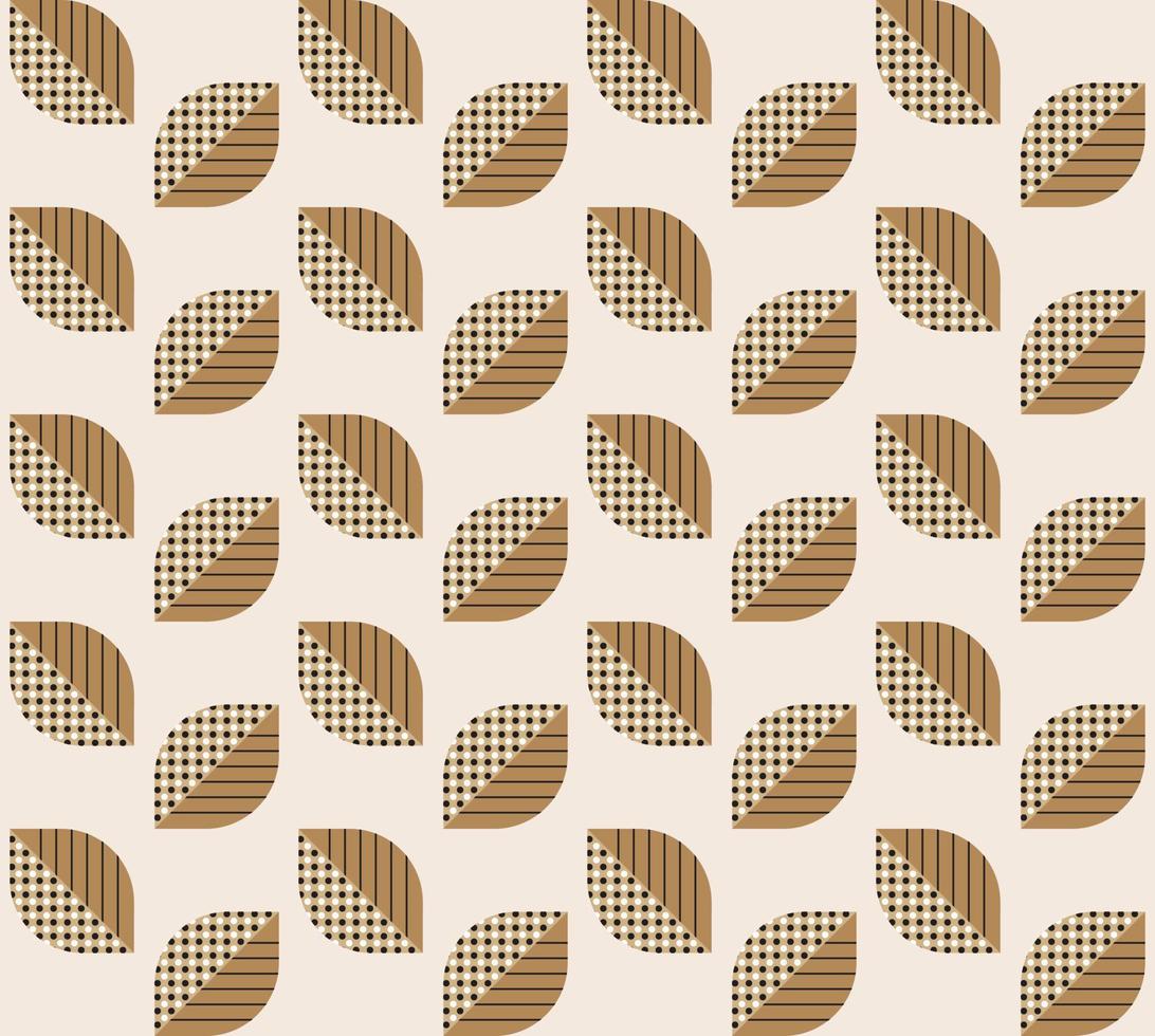 nahtloses abstraktes Blattmuster auf Beige. perfekt für bettwäsche, tischdecken, wachstücher oder schal textil design vektor