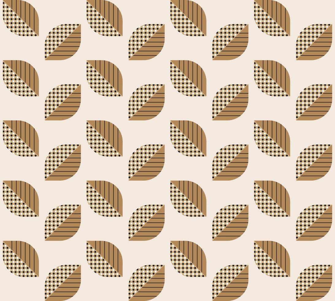 sömlös abstrakt blad mönster på beige. perfekt för sängkläder, bordsdukar, vaxdukar eller scarftextildesign vektor