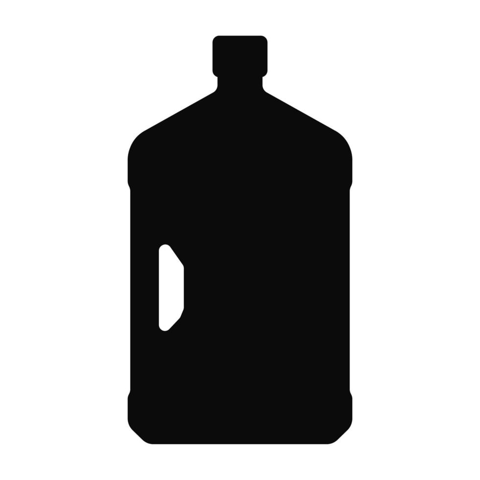 Flasche Vektor Kunststoff Silhouette schwarze Farbe