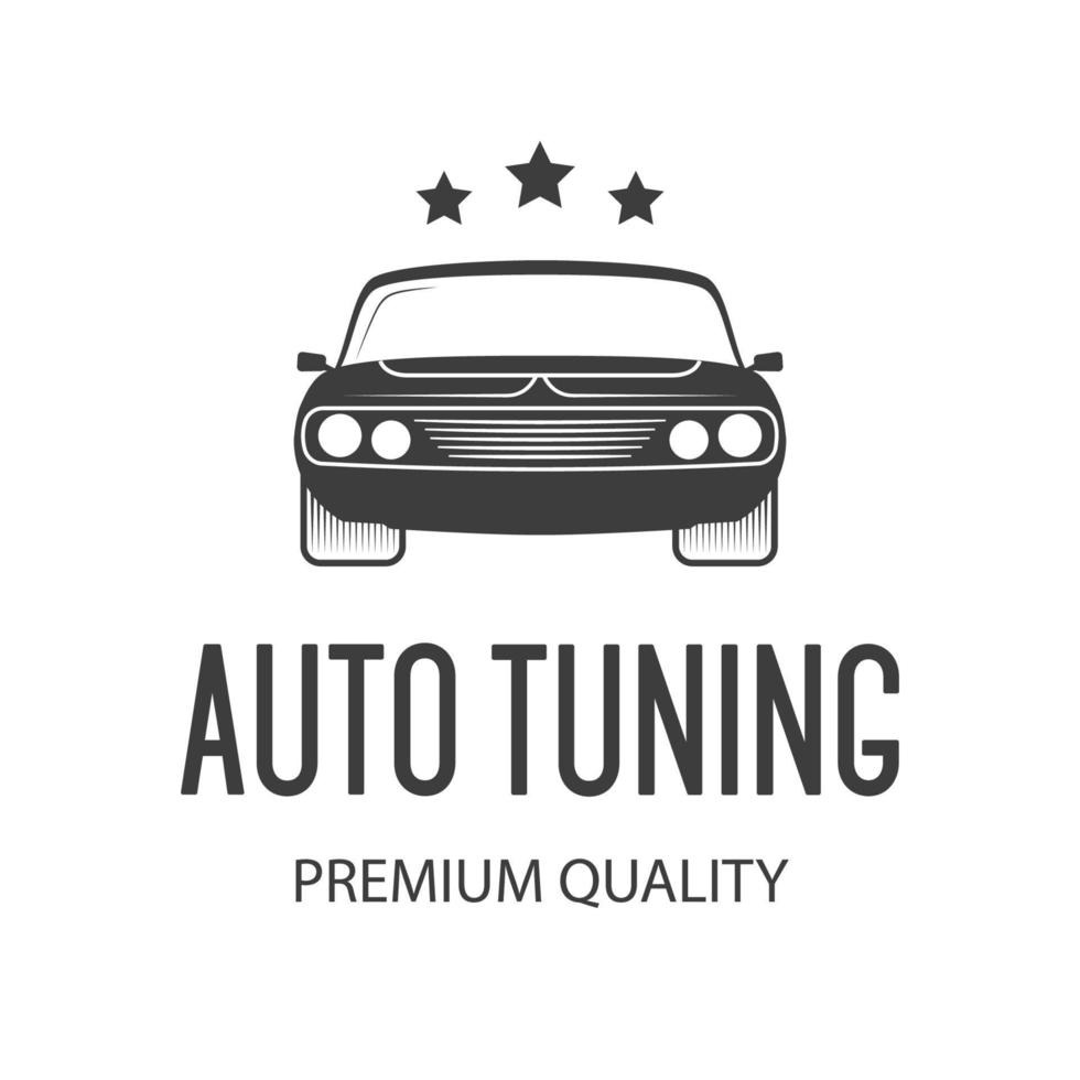 Auto-Tuning-Vektoretikett für den Service vektor