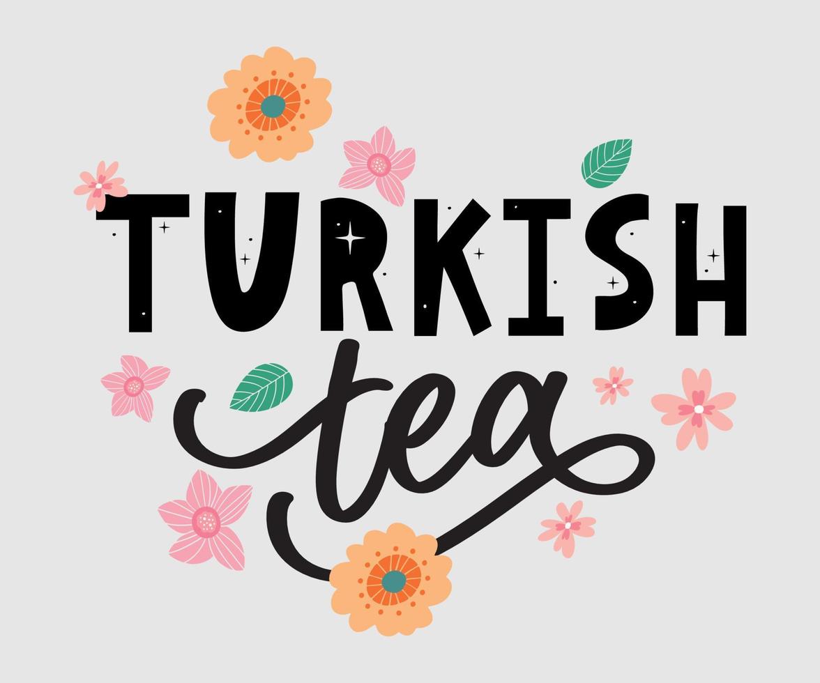 türkische traditionen der teezeremonie. Teezeit. dekorative Elemente für Ihr Design. Vektorillustration mit orientalischer Schale auf weißem Hintergrund. vektor