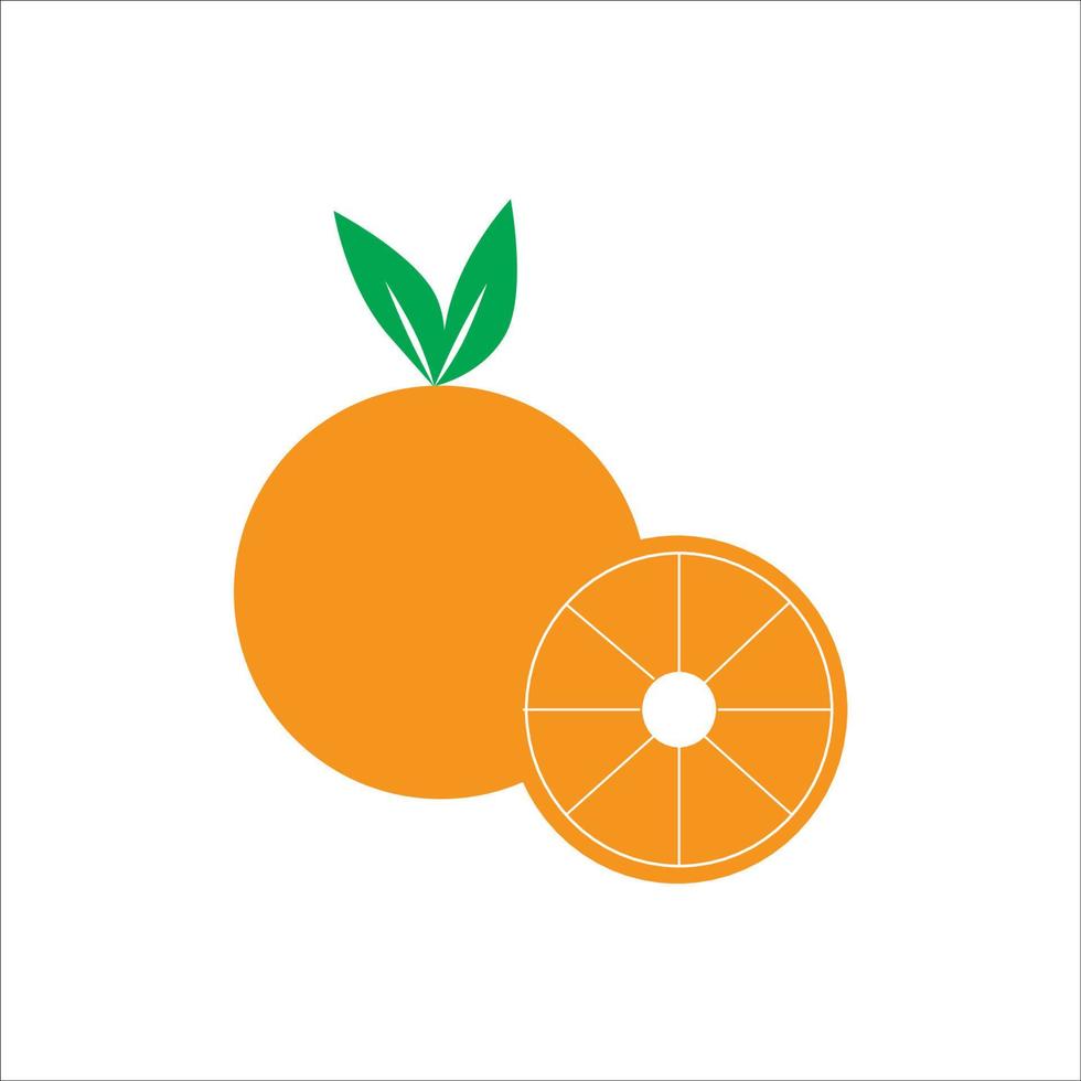 orangefarbenes Symbol Logo-Design-Vektor vektor