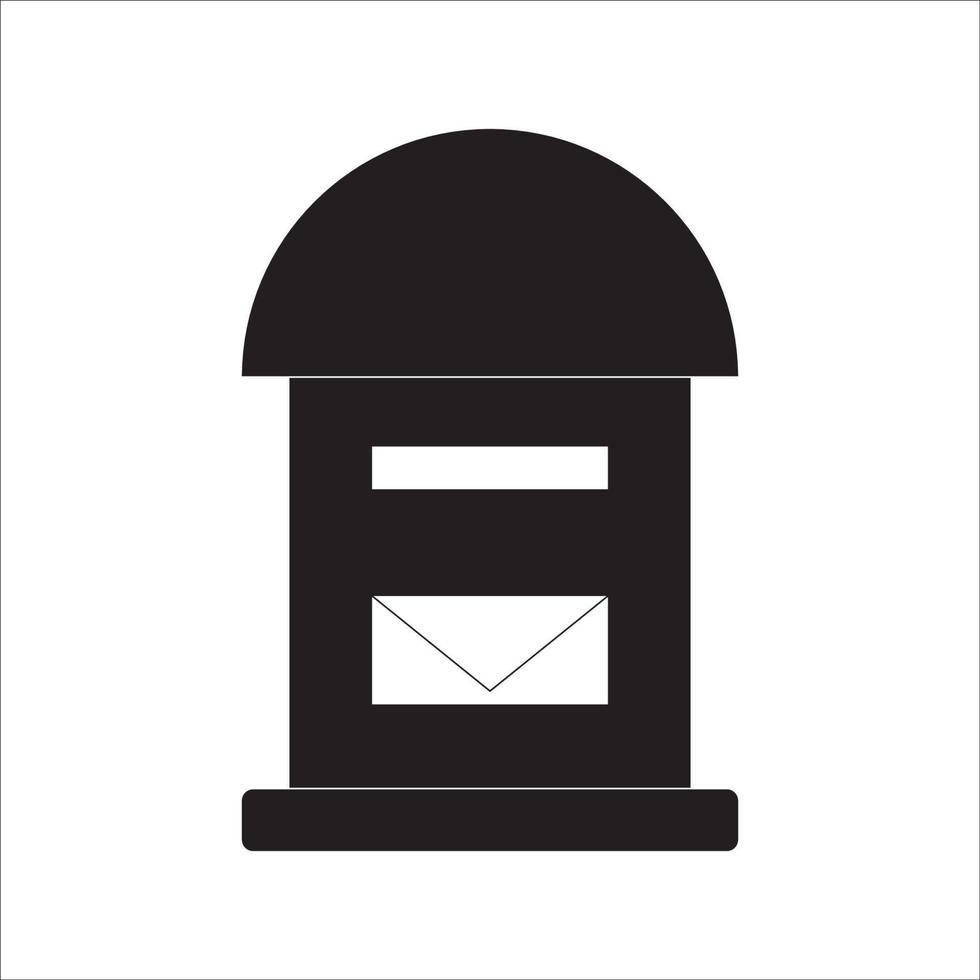 post box ikon logotyp vektor design