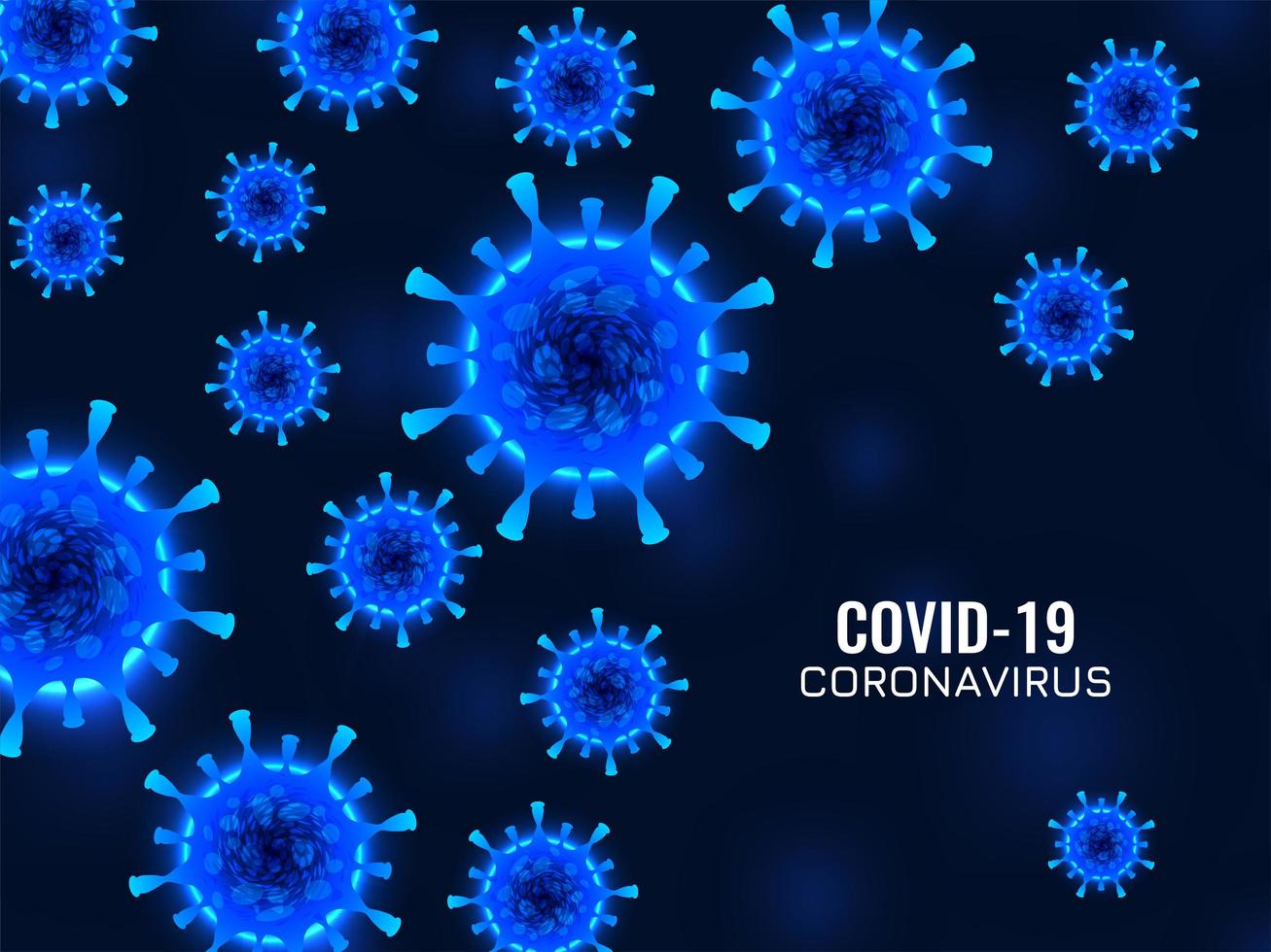 abstrakt covid-19 coronavirusinfektionsbakgrund vektor