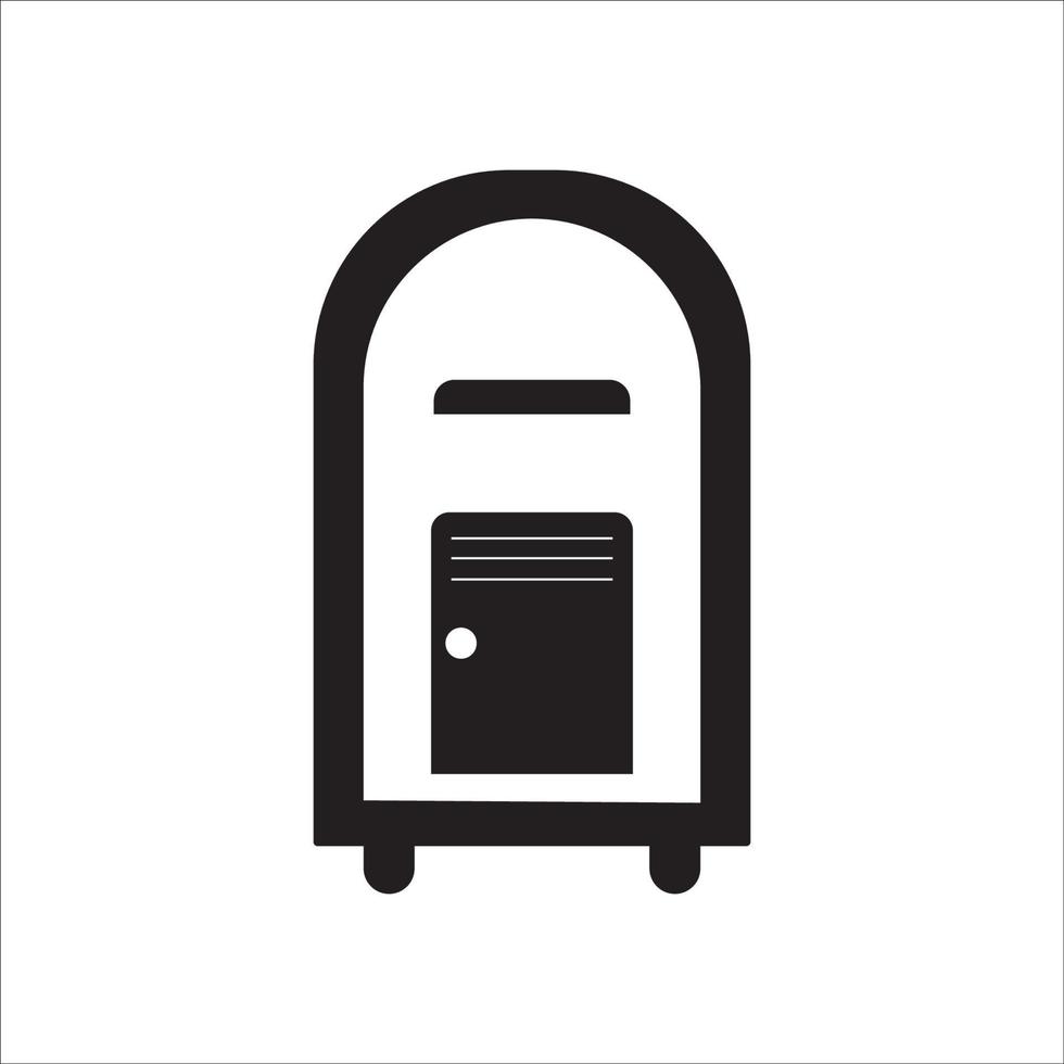 post box ikon logotyp vektor design