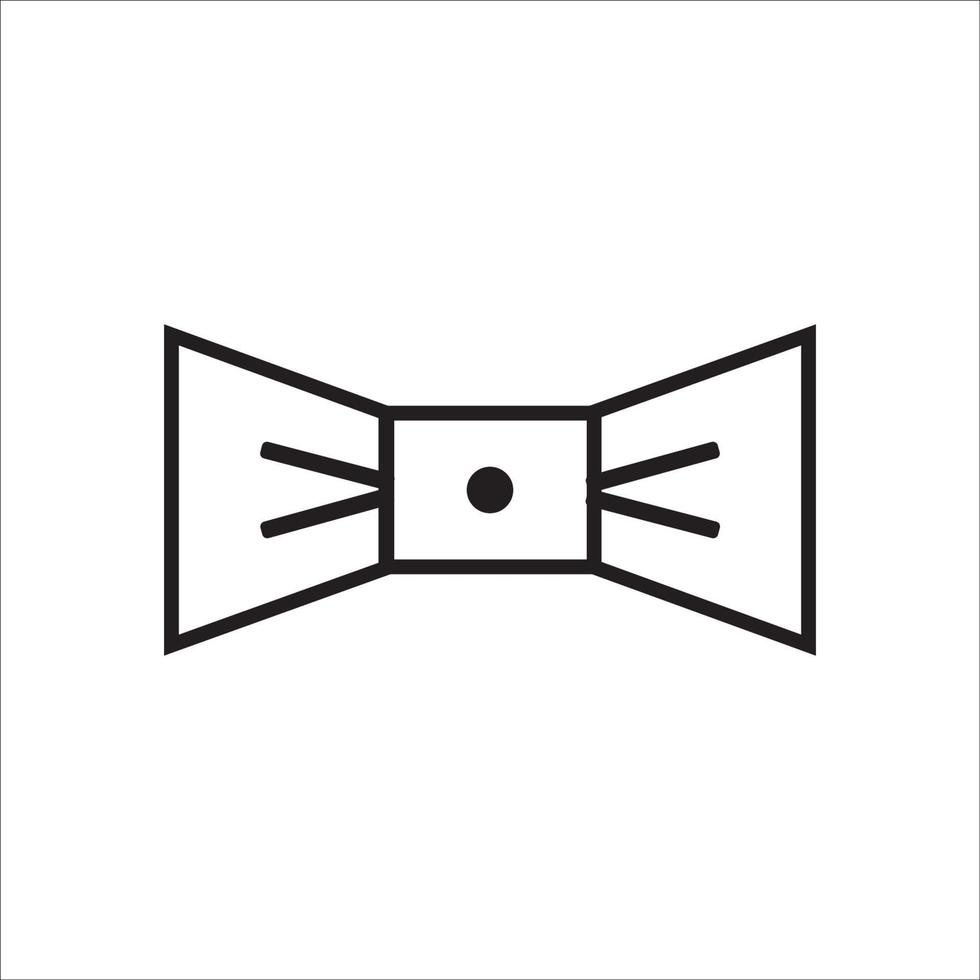 Krawatte Symbol Logo Vektordesign vektor