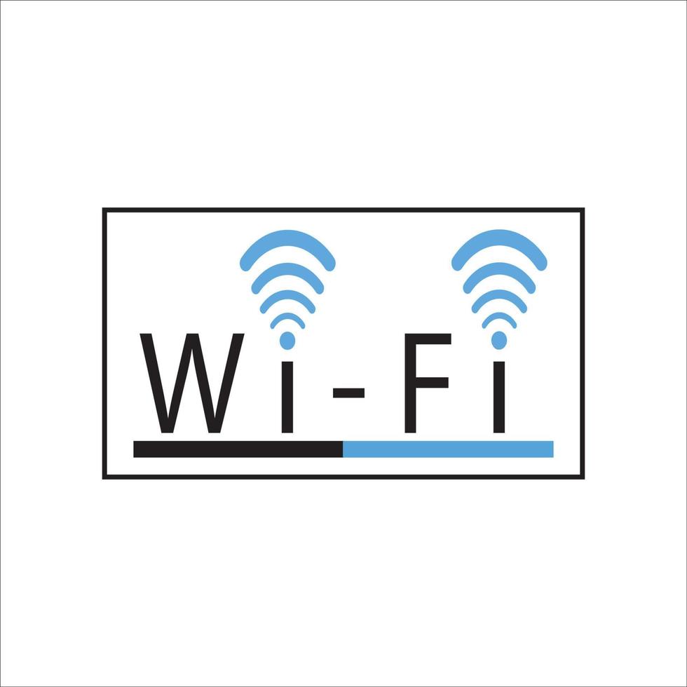 Wifi-Symbol-Logo-Vektor-Design vektor