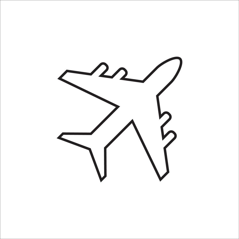 Flugzeug-Symbol-Logo-Vektor-Design vektor