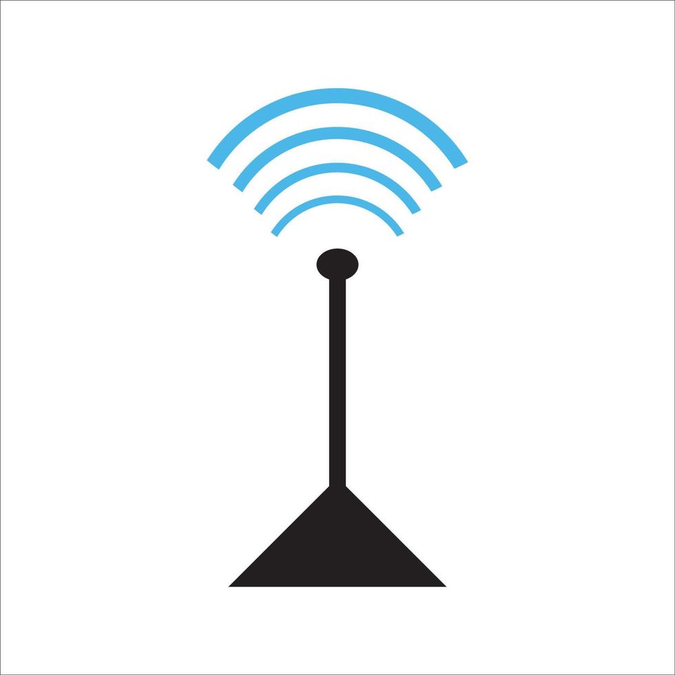 Wifi-Antennensymbol-Logo-Vektordesign vektor