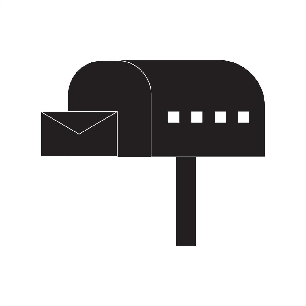 Briefkasten-Symbol-Logo-Vektor-Design vektor
