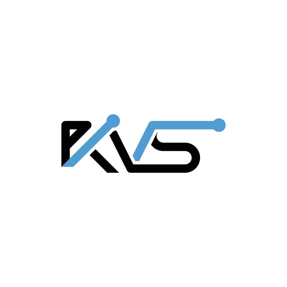 Buchstabe kvs Schaltungstechnologie Logo vektor