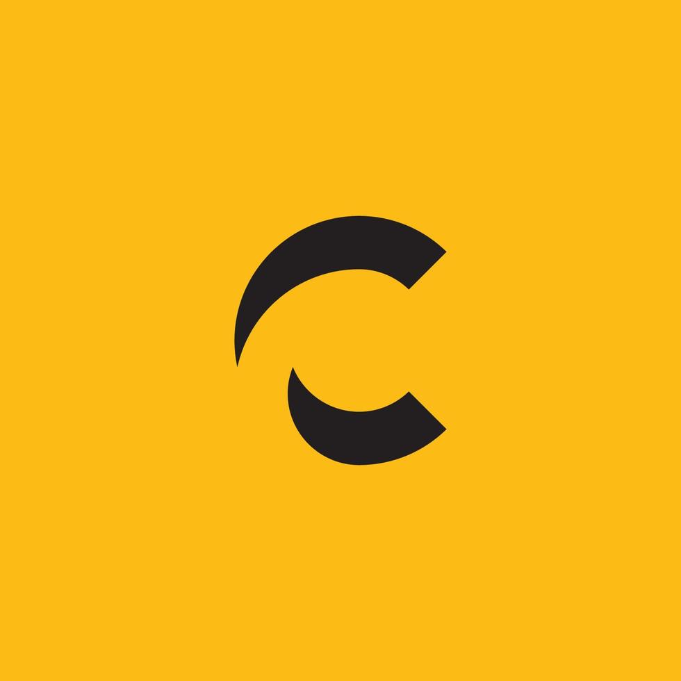 c-Logo-Design und Vorlage. kreative c-symbolinitialen basierten buchstaben im vektor. vektor