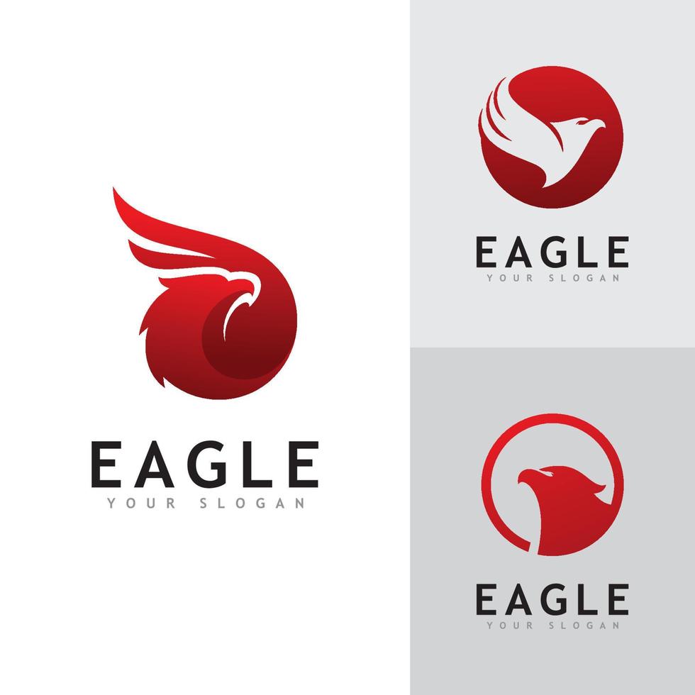 eagle logotyp vektor, kreativ eagle ikon mall illustration vektor