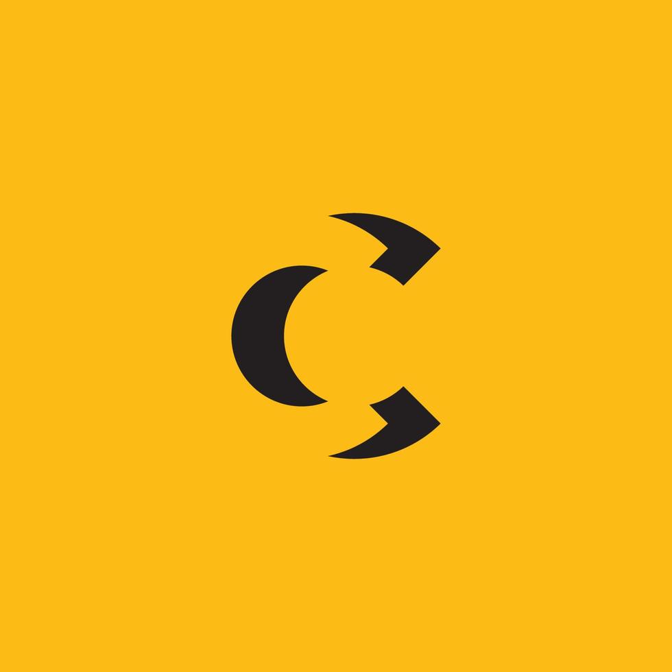 c logotypdesign och mall. kreativa c ikon initialer baserade bokstäver i vektor. vektor
