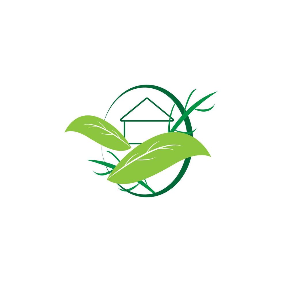 grünes Haus Symbol Illustrationsvektor vektor