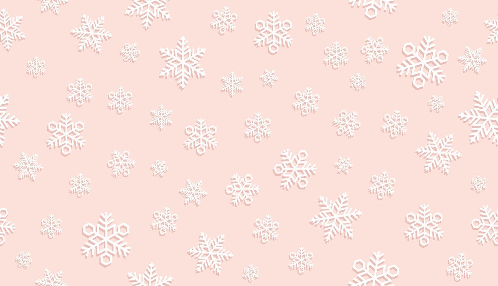 sömlös rosa snöbakgrund. vektor