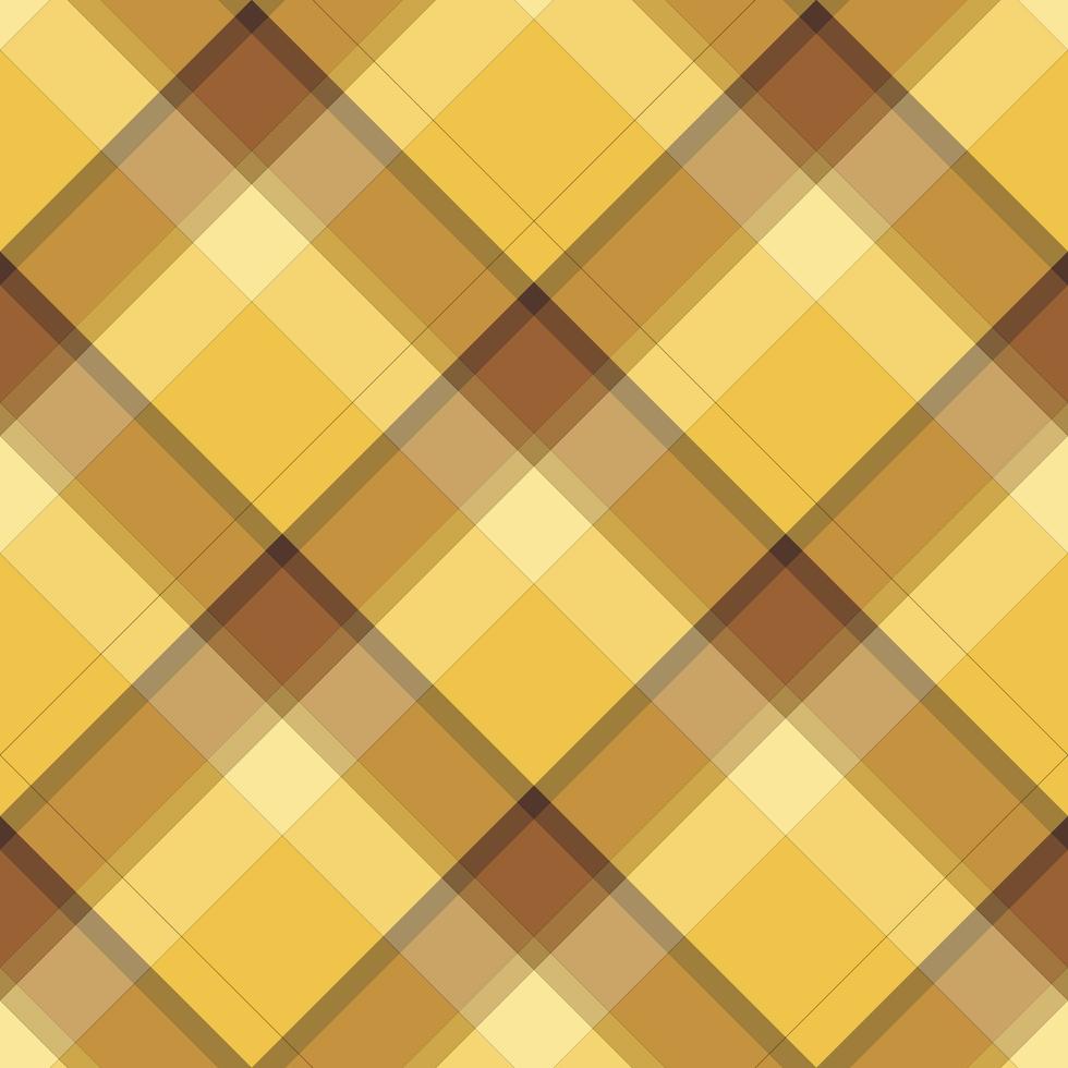 Nahtloses Muster in Gold- und Brauntönen für Plaid, Stoff, Textil, Kleidung, Tischdecke und andere Dinge. Vektorbild. 2 vektor