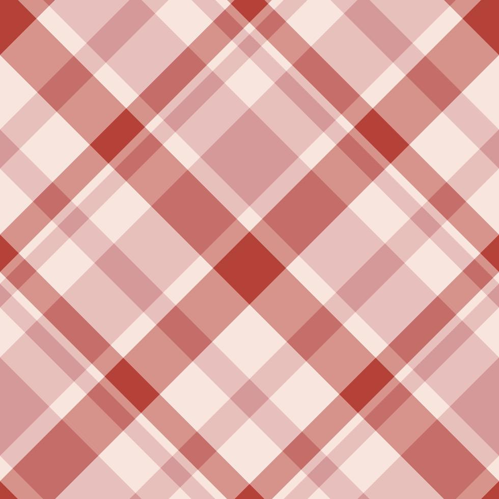 Nahtloses Muster in wunderbar gemütlichen rosa und roten Farben für Plaid, Stoff, Textil, Kleidung, Tischdecke und andere Dinge. Vektorbild. 2 vektor