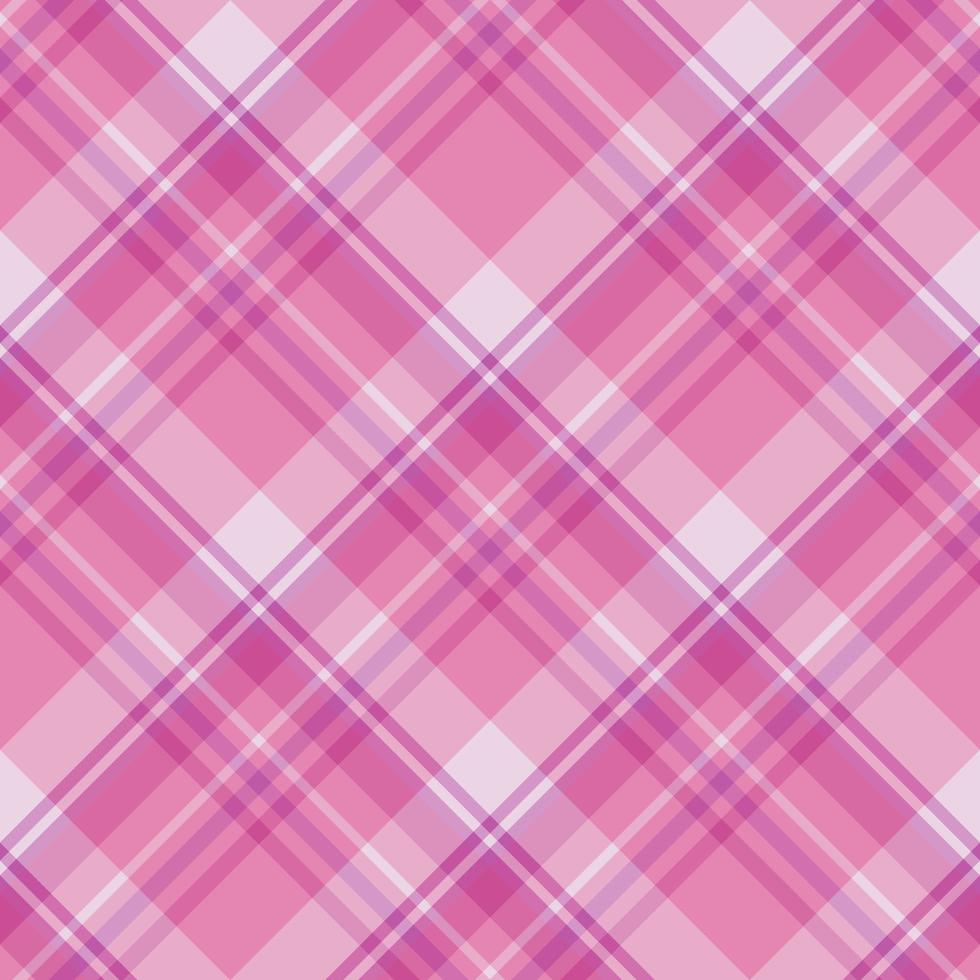 Nahtloses Muster in schönen hellen und leuchtend rosa Farben für Plaid, Stoff, Textil, Kleidung, Tischdecke und andere Dinge. Vektorbild. vektor