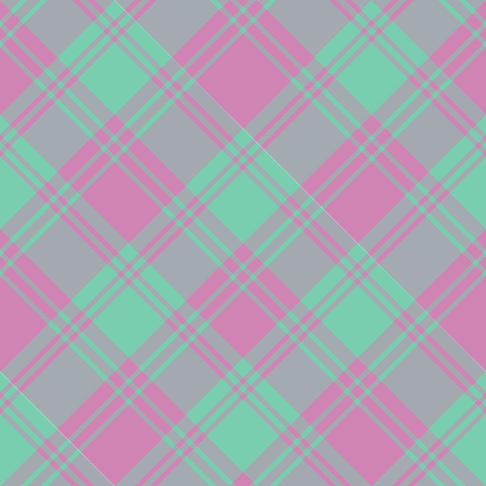 Nahtloses Muster in feinen rosa und mintgrünen Farben für Plaid, Stoff, Textil, Kleidung, Tischdecke und andere Dinge. Vektorbild. 2 vektor