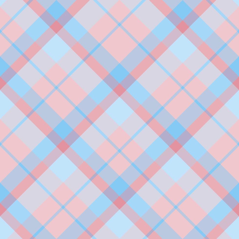 Nahtloses Muster in tollen schönen rosa und blauen Farben für Plaid, Stoff, Textil, Kleidung, Tischdecke und andere Dinge. Vektorbild. 2 vektor