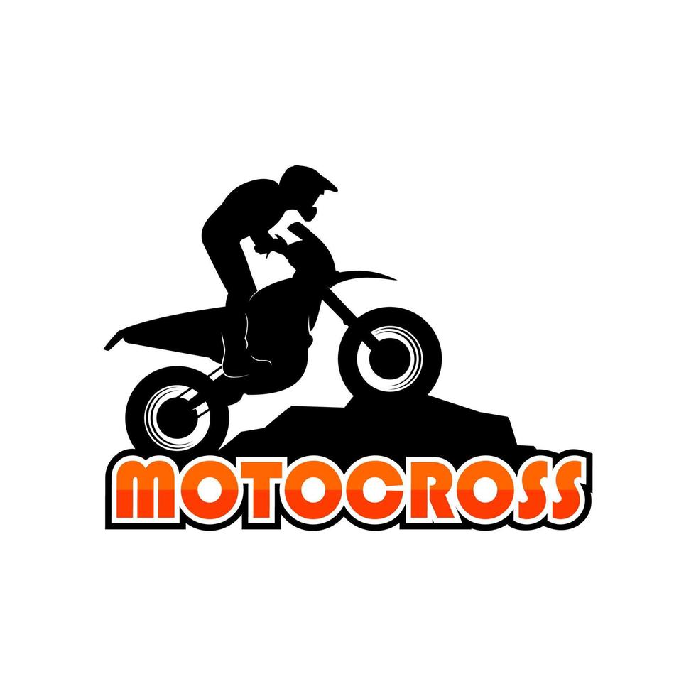 Motocross-Logo-Vektor vektor