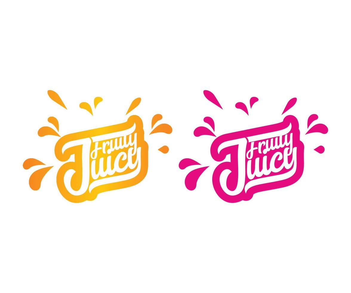 frukt juice logotyp färsk dryck logotyp. juice logotyp vektor konst, ikoner, och grafik.