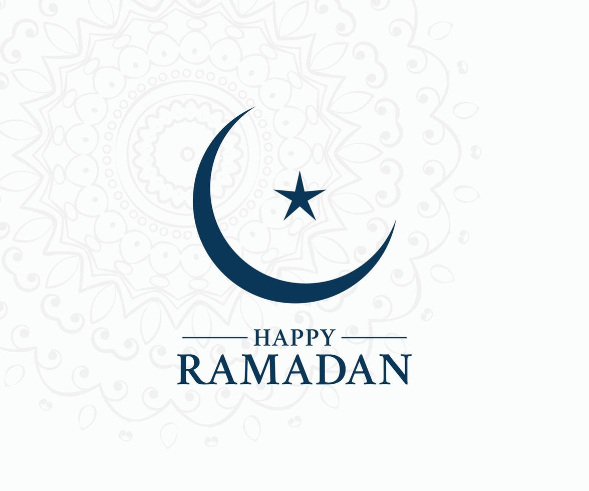 ramadan mubarak logotyp design. Lycklig ramadan design vektor. vektor