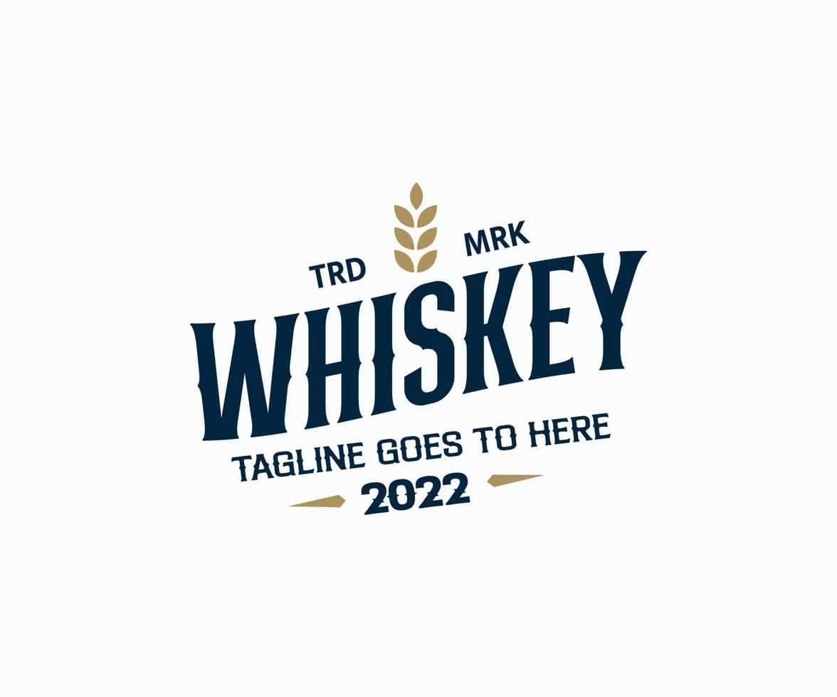 årgång whisky märka. whisky logotyp vektor konst, ikoner, och grafik.