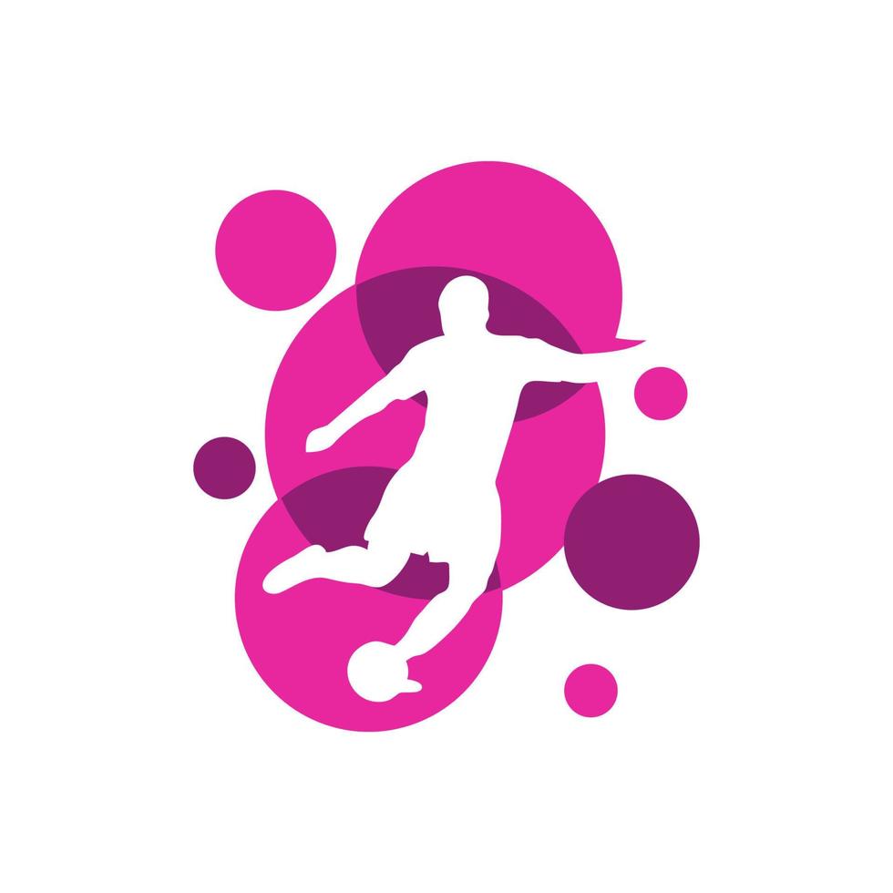 Designvorlage für das Logo des Fußballsports vektor