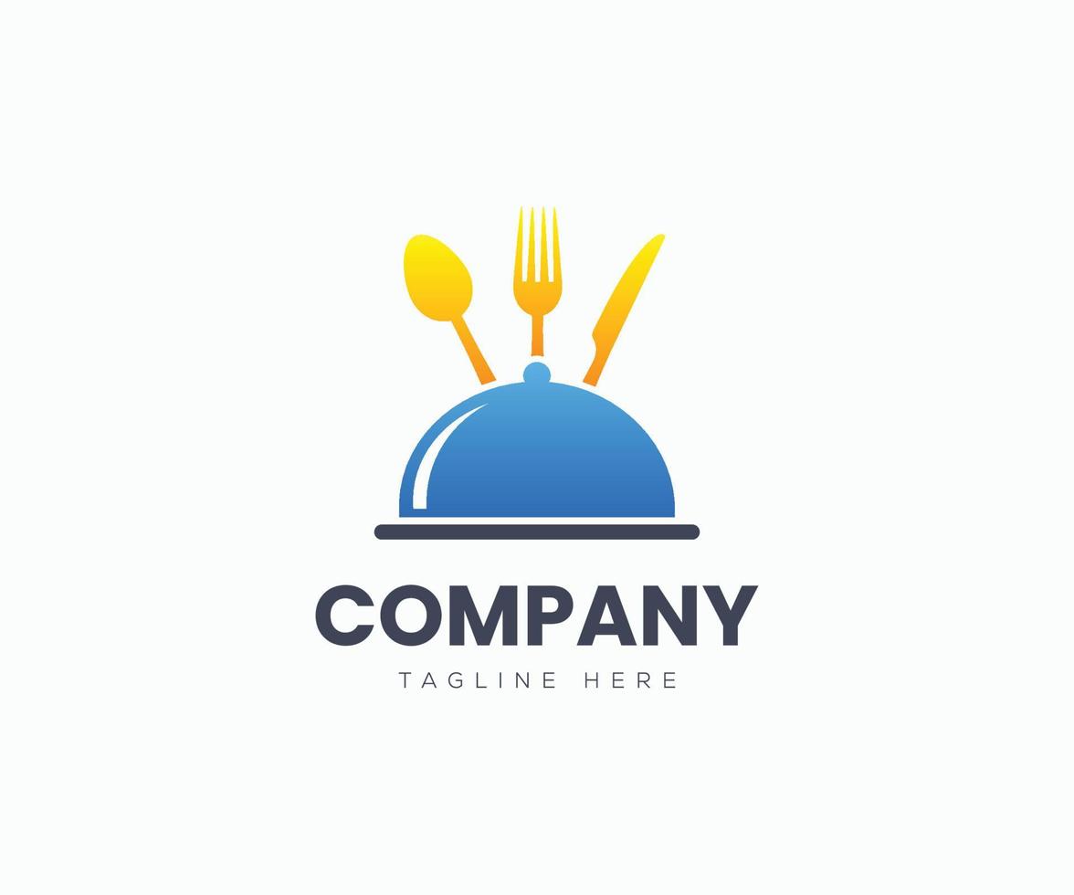 Restaurant-Logo-Design. Food-Service-Vektor-Logo. Restaurantetikett. Food-Service-Logo. vektor