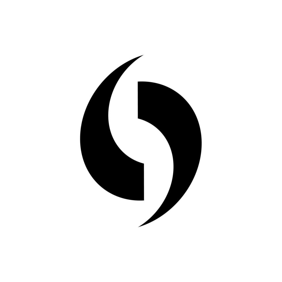brev s monogram cirkel logotyp design . proffs vektor