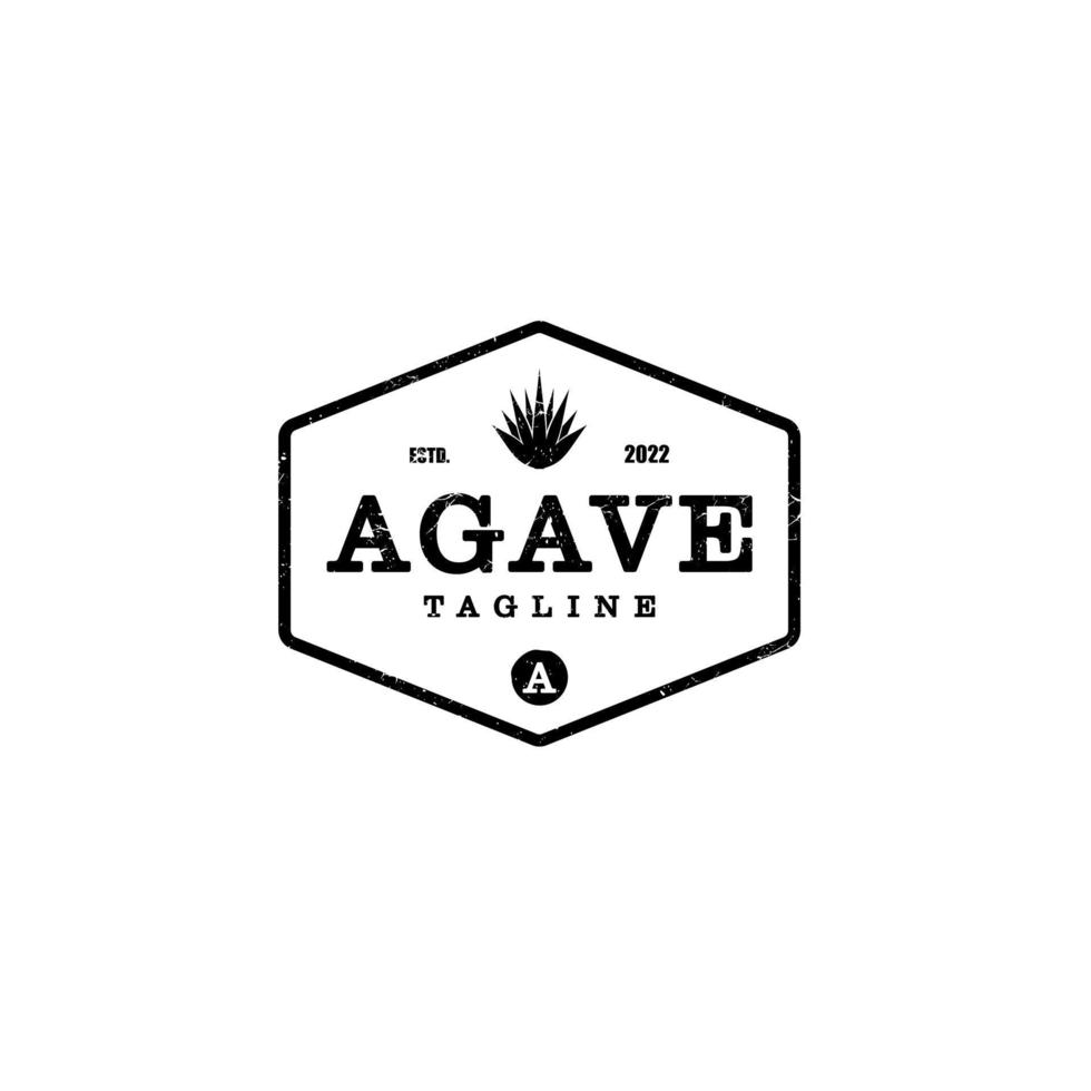 Agaven-Vintage-Logo-Designs. Pro-Vektor vektor