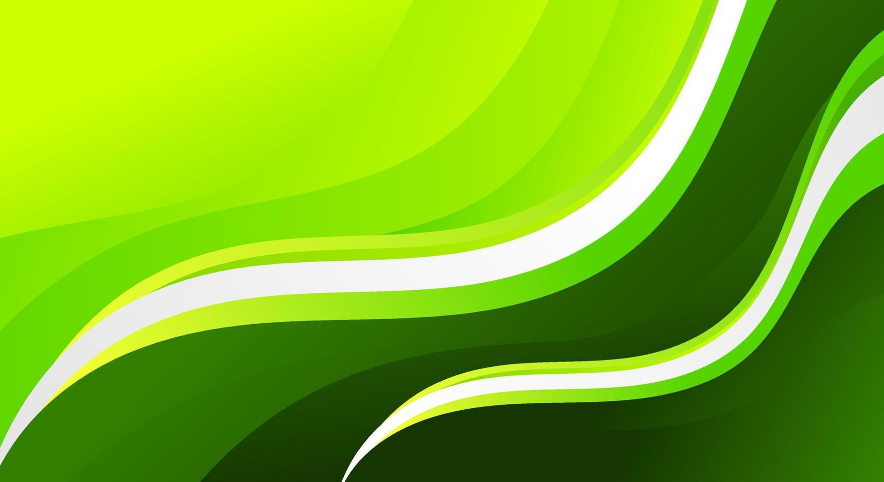 abstrakte Welle grün gestreiften Hintergrund vektor