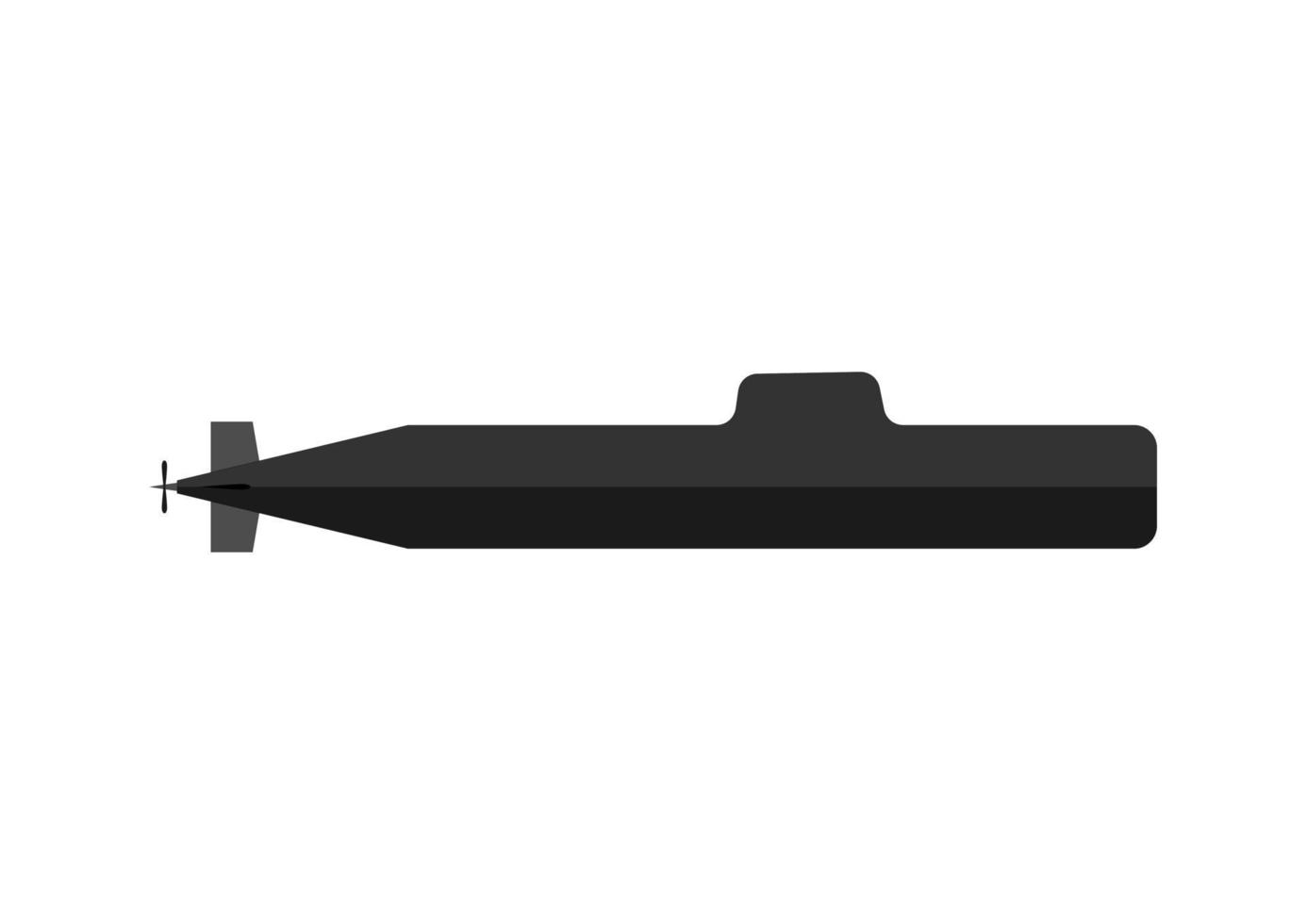 militärische U-Boot-flache Design-Vektorillustration vektor