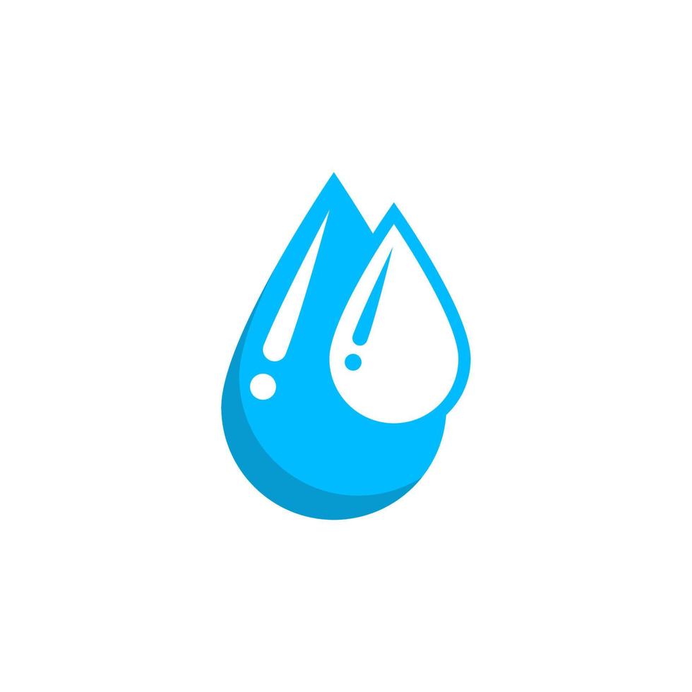 Wassertropfen. Wasser-Symbol. Wassertropfen-Vektor-Illustration. Wassersymbol Zeichen. vektor