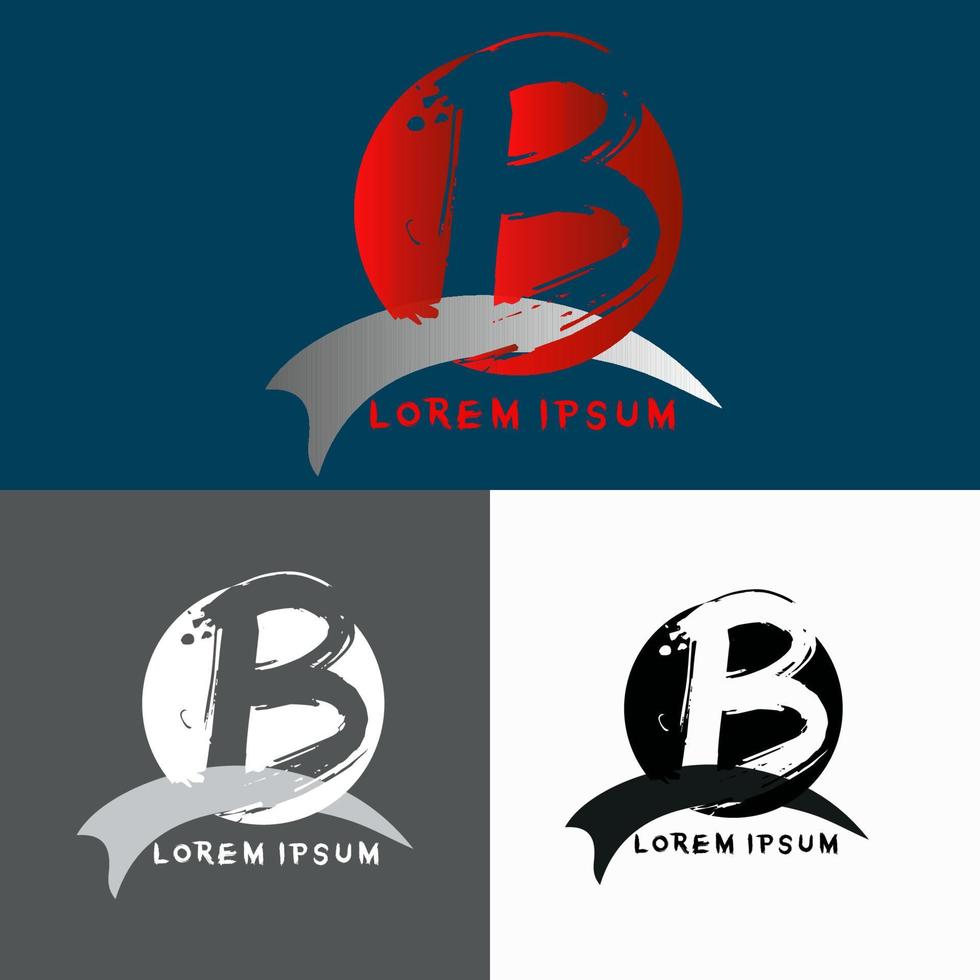 b brev logotyp, b logotyp, gaming b logotyp vektor