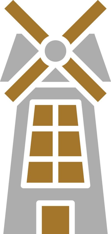 väderkvarn ikon stil vektor