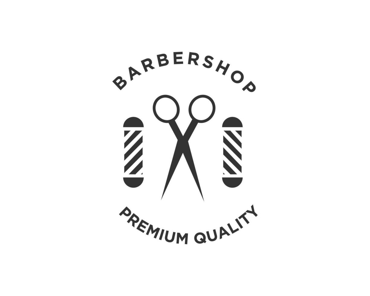 Barbershop logotyp vektor