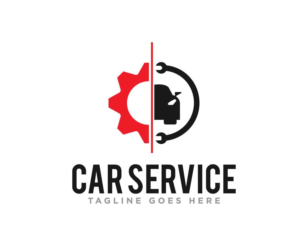 Auto-Service-Logo-Design-Vektor vektor