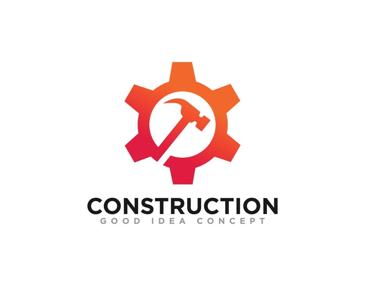 Bau-Gebäude-Logo-Icon-Design-Vektor vektor