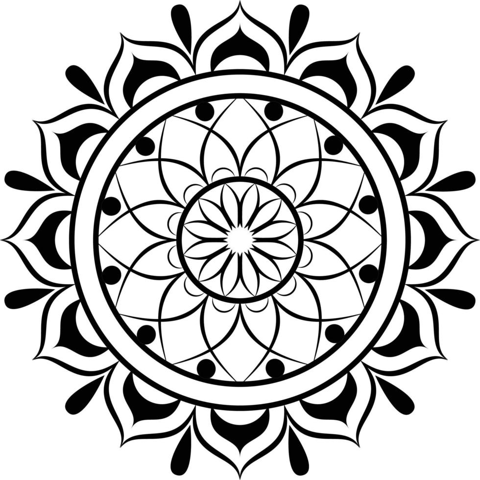 Mandala-Design-Vektor kostenloser Download vektor