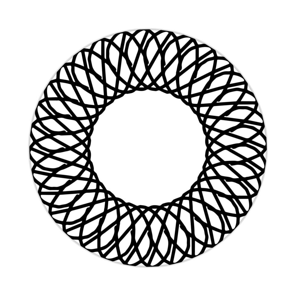 Mandala-Design mit abstrakter Form vektor
