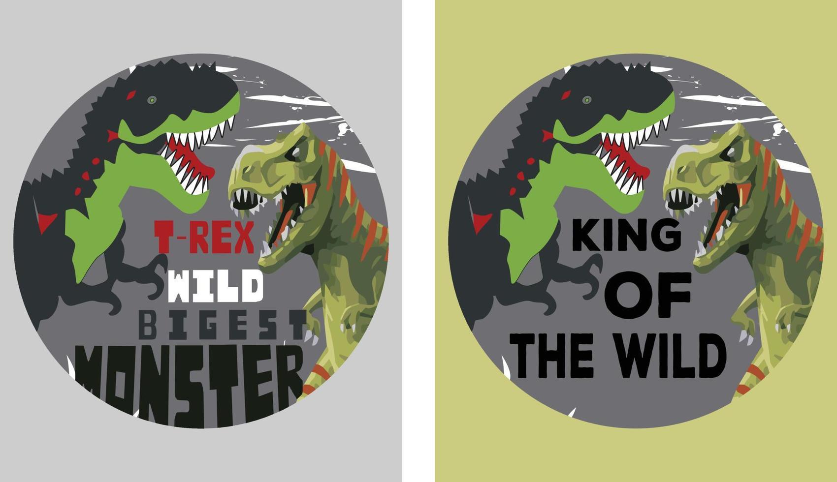 kung av de wld, t Rex vild största monster konst årgång illustration t skjorta design för barn Pojkar vektor