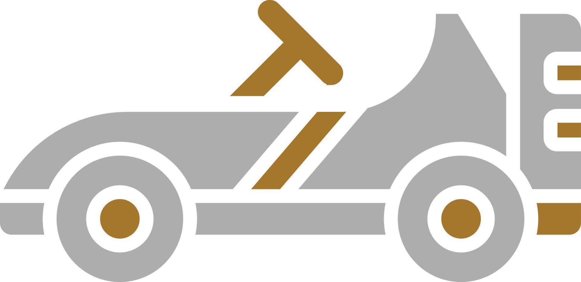 Go-Kart-Icon-Stil vektor