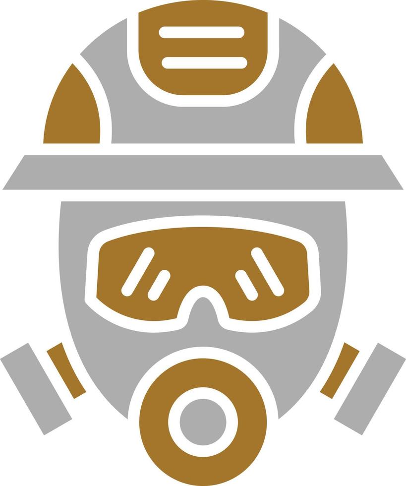 brandman mask ikon stil vektor