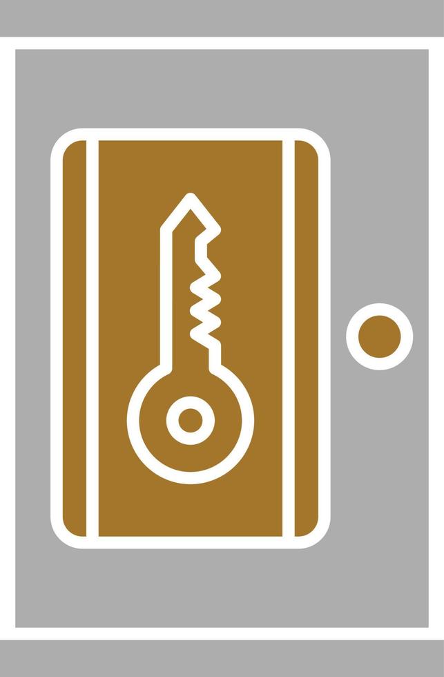 Smart-Tür-Icon-Stil vektor