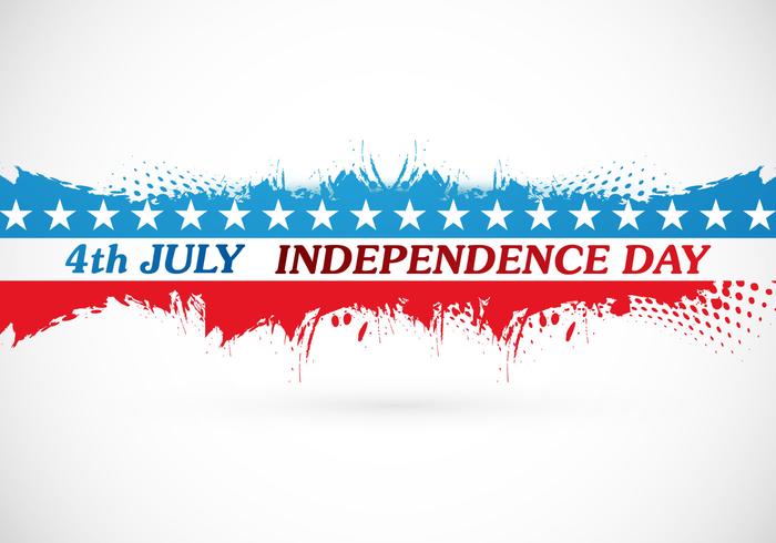 4 juli självständighetsdagen kort vektor